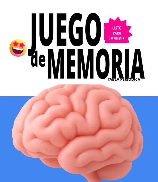 Portada del juego de memoria sobre tabla periódica