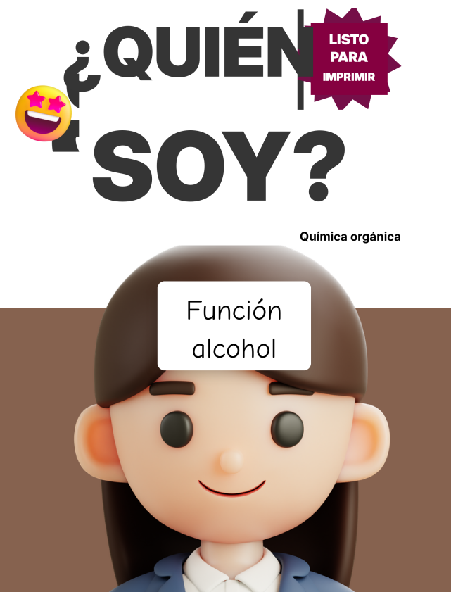 Portada del juego Quién soy sobre química orgánica