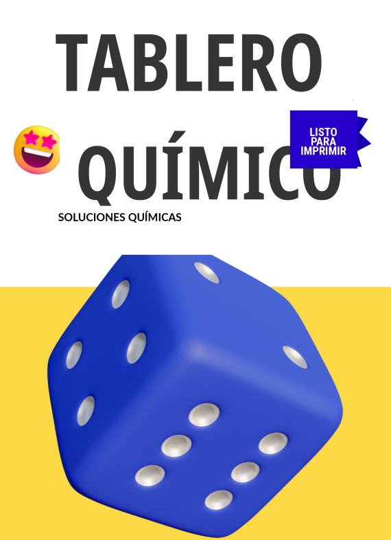 Portada del tablero sobre soluciones químicas