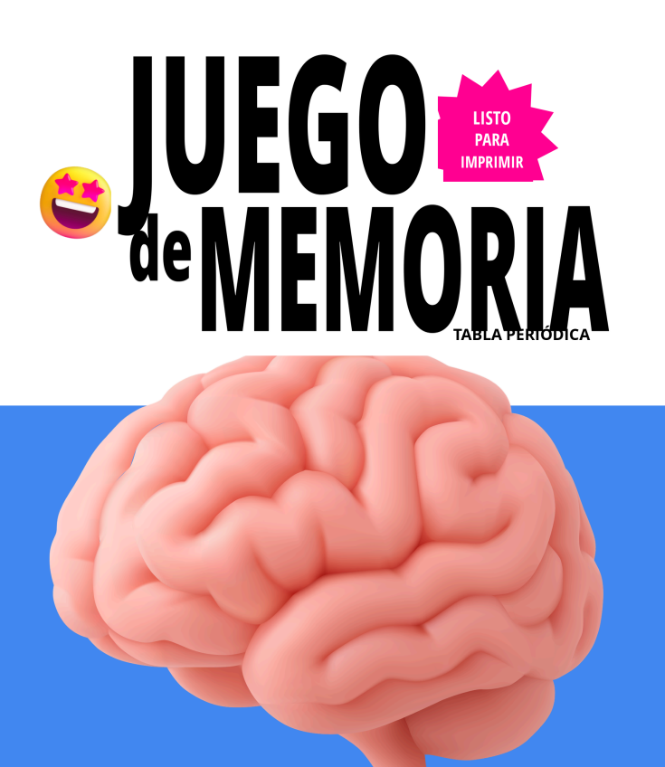 Portada del juego de memoria sobre tabla periódica