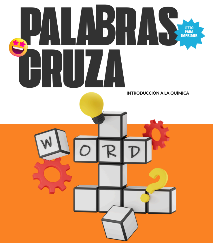 Portada de palabras cruzadas de química