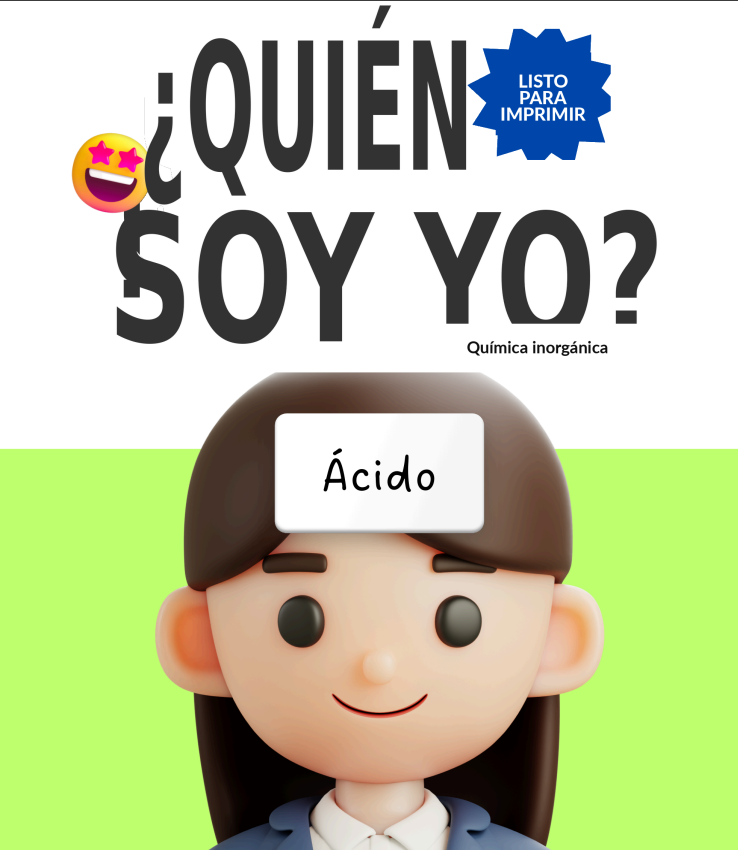 Portada del juego Quién soy sobre química inorgánica